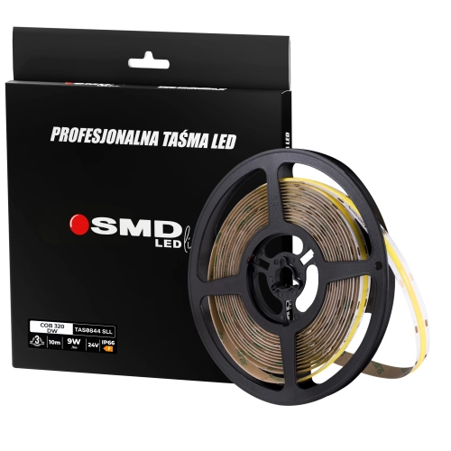 $ TAŚMA COB 320 DW 9W 24V IP66 SMD LEDline3Y 10M